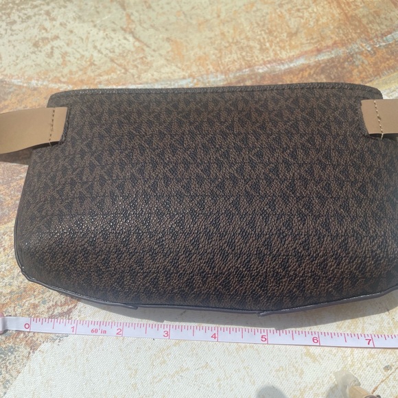 Michael Kors Brown and Black Belt Bag with Monogram Print - Picture 6 of 9